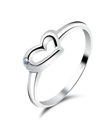 Cute Heart Silver Ring CSR-67